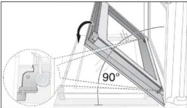 ARTHUR MARTIN ELECTROLUX AOC 45040 K - Démontage des vitres de la porte - 1