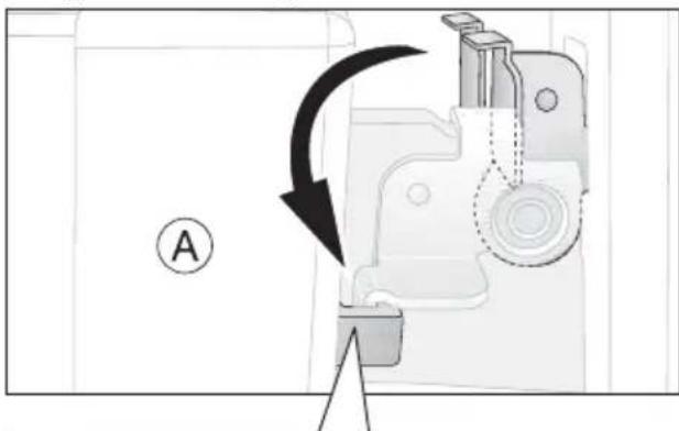 ARTHUR MARTIN ELECTROLUX AOC 45040 K - Accrochage de la porte du four - 3