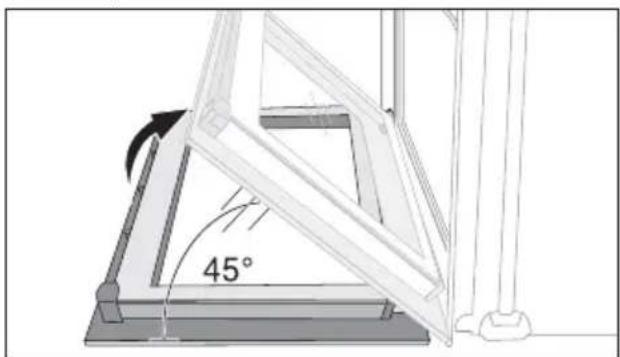 ARTHUR MARTIN ELECTROLUX AOC 45040 K - Décrochage de la porte du four - 3