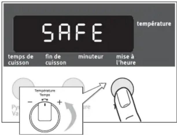 ARTHUR MARTIN ELECTROLUX AOC 45040 K - Activer la sécurité enfant - 1