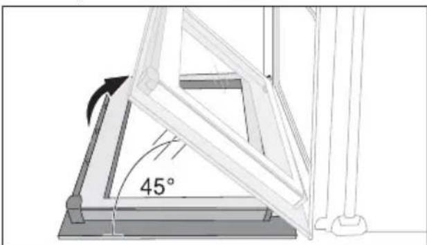 ARTHUR MARTIN ELECTROLUX AOC 45040 K - Démontage des vitres de la porte - 3