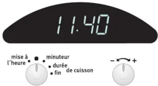 ARTHUR MARTIN ELECTROLUX FE 0820 W1 - Lafonctionminuteurestindépendantedufouret n'aaucuneffetsurlamiseenfonctionnementou l'arrêtdufour. - 1