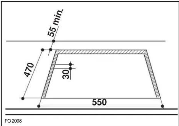 ARTHUR MARTIN ELECTROLUX TG4018T - Cotés d'encastrement (Fig. 5-6-7) - 3