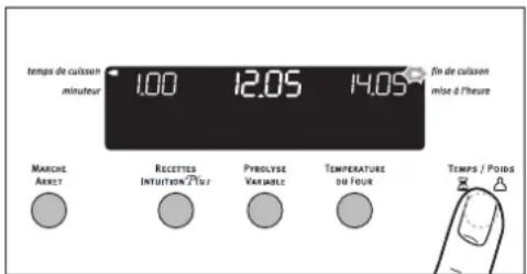 ARTHUR MARTIN ELECTROLUX FE 6681 X - Combinaison de temps de cuisson et fin de cuisson. - 3