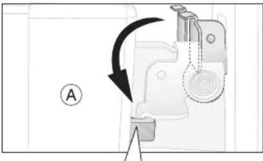 ARTHUR MARTIN ELECTROLUX FE 6471 NG - Accrochage de la porte du four - 3