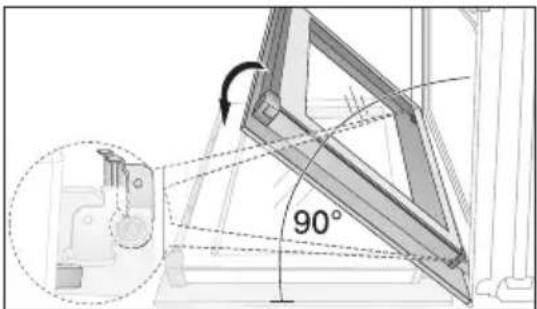 ARTHUR MARTIN ELECTROLUX FE 6471 NG - Accrochage de la porte du four - 2