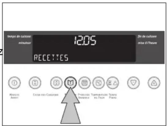 ARTHUR MARTIN ELECTROLUX FE 6471 NG - Sélectionner une recette - 1