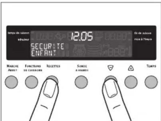 ARTHUR MARTIN ELECTROLUX FE 6467 - Activation de la sécurité enfants - 1