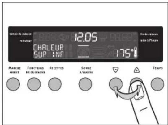 ARTHUR MARTIN ELECTROLUX FE 6467 - Modifier la température du four - 1
