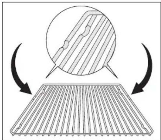 ARTHUR MARTIN ELECTROLUX FE 6467 - Installation de la grille : - 2