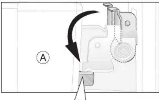 ARTHUR MARTIN ELECTROLUX FE 6467 - Accrochage de la porte du four - 3