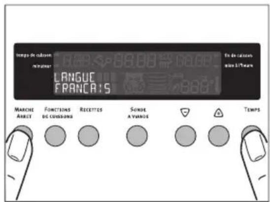 ARTHUR MARTIN ELECTROLUX FE 6467 - Réglage de la luminosité de l'affichage. - 1