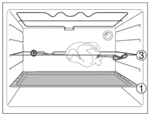 ARTHUR MARTIN ELECTROLUX FE 6451 NG - Enlever le tournebroche - 2