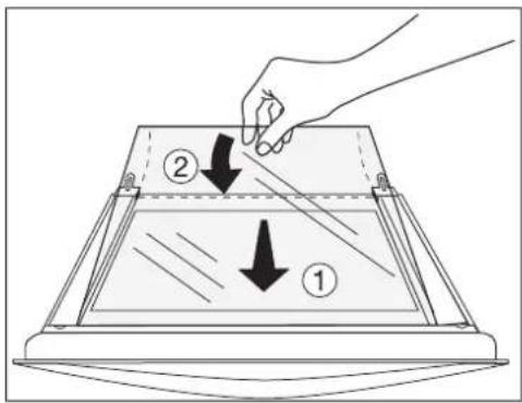 ARTHUR MARTIN ELECTROLUX FE 6451 NG - Remetre en place la vitre intermediaire - 1