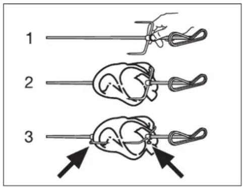 ARTHUR MARTIN ELECTROLUX FE 6451 NG - Placer la pierce a rotin - 3
