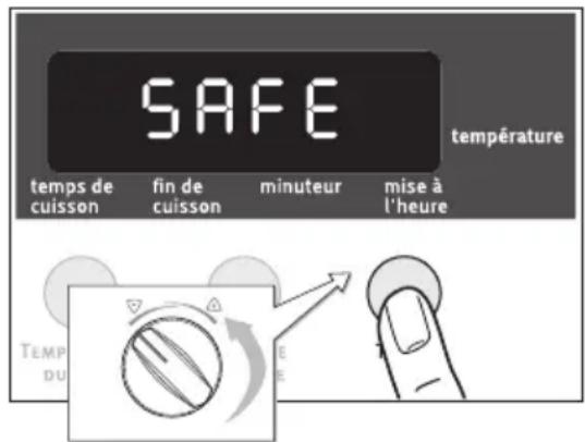 ARTHUR MARTIN ELECTROLUX FE 6427 AL - Activer la sécurité infant - 1