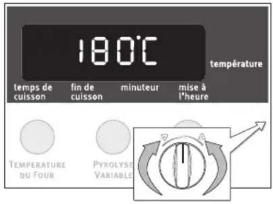 ARTHUR MARTIN ELECTROLUX FE 6427 AL - Modifier la température du four - 1
