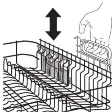 ARTHUR MARTIN ELECTROLUX ASI 6231 - Mise en position haute du panier supérieur: - 1