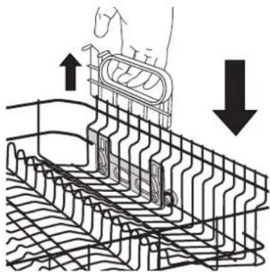 ARTHUR MARTIN ELECTROLUX ASF 2658 W - Mise en position haute du panier supérieur: - 1