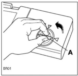 ARTHUR MARTIN ELECTROLUX ASF 2484 - Remplissage du réservoir de produit de rençage - 1