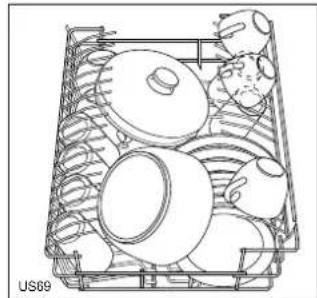 ARTHUR MARTIN ELECTROLUX ASF 2484 - Le panier supérieur - 1