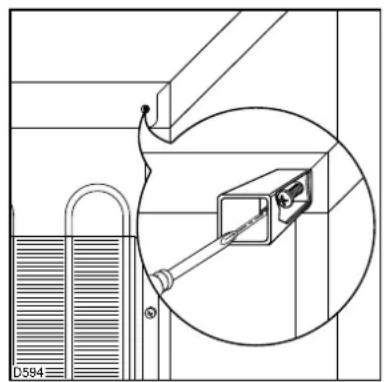 ARTHUR MARTIN ELECTROLUX AR2353D - Fixation des entretoises arrière - 1