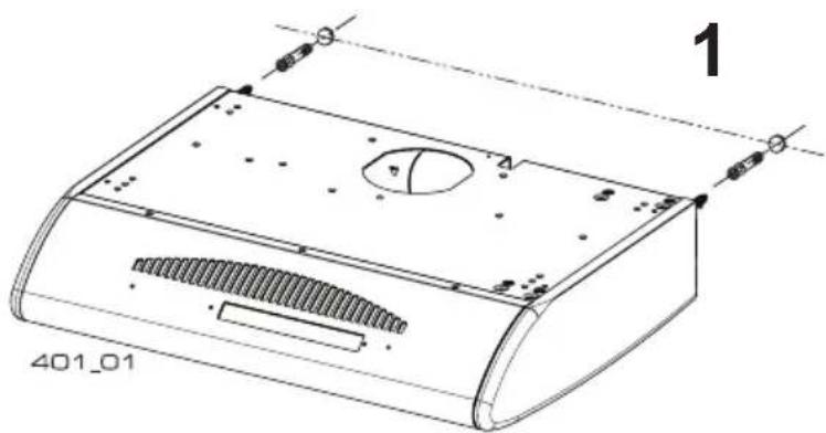 ARTHUR MARTIN ELECTROLUX AFT604W - Fixation avec vis: - 1