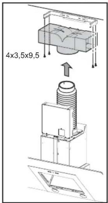ARTHUR MARTIN ELECTROLUX AFC90990X - Assembler le déflecteur (3 parties -Assembler le déflecteur (3 parties - seulement en version rseytlage) et cyclagsion r - 8