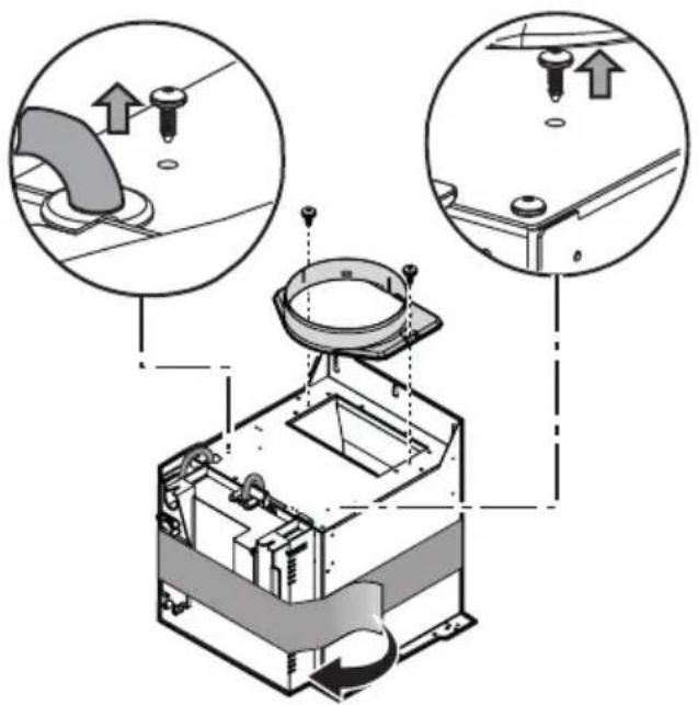 ARTHUR MARTIN ELECTROLUX AFC90990X - Assembler le déflecteur (3 parties -Assembler le déflecteur (3 parties - seulement en version rseytlage) et cyclagsion r - 3