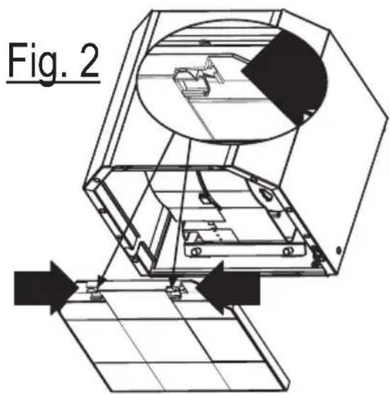 ARTHUR MARTIN ELECTROLUX AFC9010W - Pour retirer le filtre à charbon actif - 2
