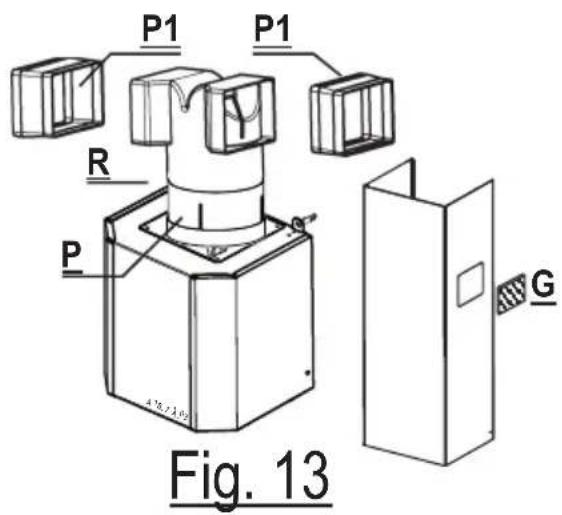 ARTHUR MARTIN ELECTROLUX AFC9010W - Fixation des cheminées « I » et « S » - 1