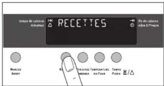 ARTHUR MARTIN ELECTROLUX FE 6426 AL - Sélectionner une recettes - 1