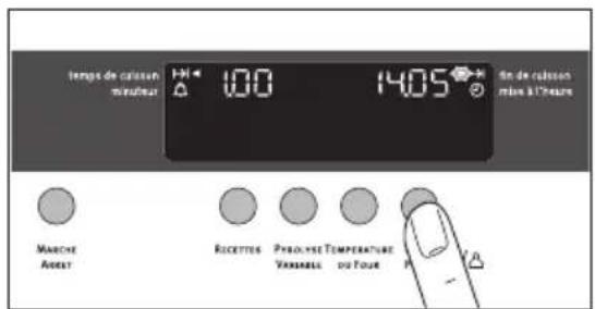 ARTHUR MARTIN ELECTROLUX FE 6426 AL - Utilisation conjointe des fonctions temps de cuisson et fin de cuisson (départ différé arrêt automatique) - 3