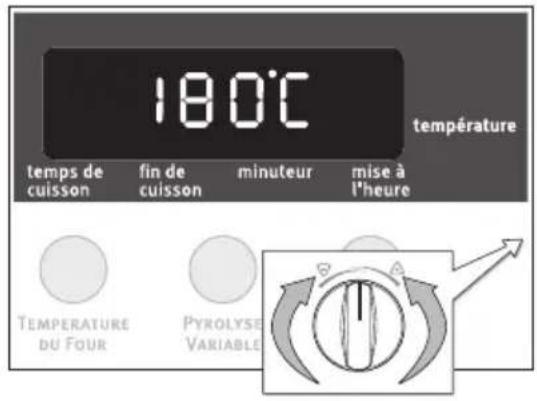 ARTHUR MARTIN ELECTROLUX FE 6423 NG - Modifier la température du four - 1