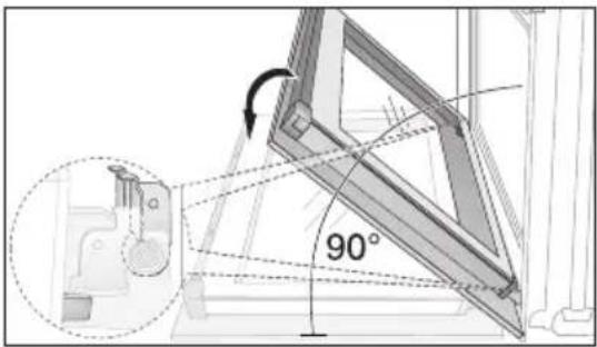 ARTHUR MARTIN ELECTROLUX FE 6423 NG - Accrochage de la porte du four - 2