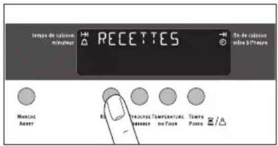 ARTHUR MARTIN ELECTROLUX FE 5426 W - Sélectionner une recettes - 1