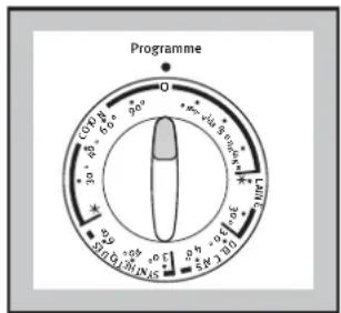 ARTHUR MARTIN ELECTROLUX AWF 1273 - Le sélecteur de programmes - 1