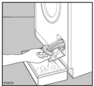 ARTHUR MARTIN ELECTROLUX AW 2147 S - Le filtr de vidange - 3