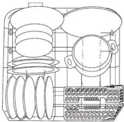 ARTHUR MARTIN ELECTROLUX ASI 6222 W - Disposer de la vaisselle (casseroles, grandes assiettes) - 1