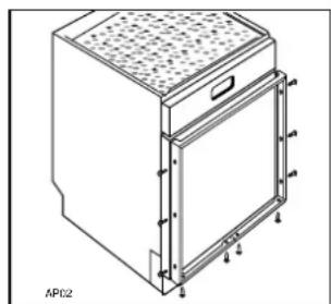 ARTHUR MARTIN ELECTROLUX ASF 637 - Habillage de la porte - 1
