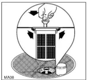 ARTHUR MARTIN ELECTROLUX ASF 637 - Nettoyage des filtres centraux (Après chaque lavage) - 2