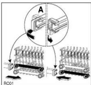 ARTHUR MARTIN ELECTROLUX ASF 637 - Réglage en hauteur du panier supérieur - 1
