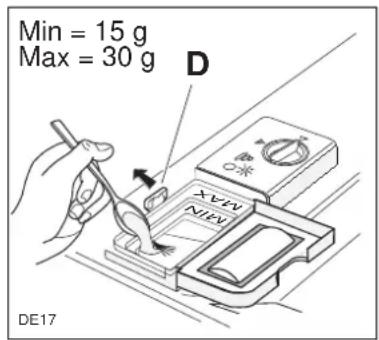 ARTHUR MARTIN ELECTROLUX ASF 1632 - Pour l'emploi de détergent en pastilles, procédez comme suit: - 2