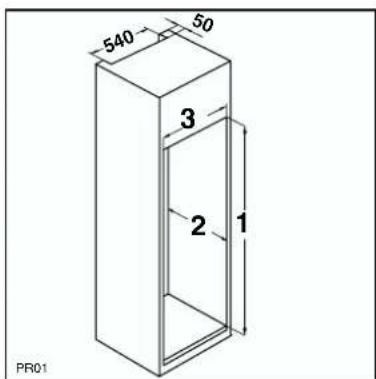 ARTHUR MARTIN ELECTROLUX ARN27600 - Dimensions de la niche - 5