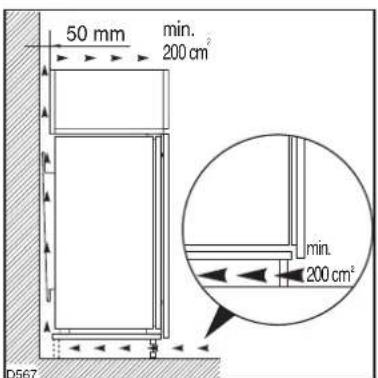 ARTHUR MARTIN ELECTROLUX AR7834I - Dimensions de la niche - 1