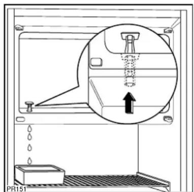 ARTHUR MARTIN ELECTROLUX AR2333I - N'utilisez jamais de couteau ou d'objet métallique, vous risqueriez de détériorer l'évaporateur. - 1