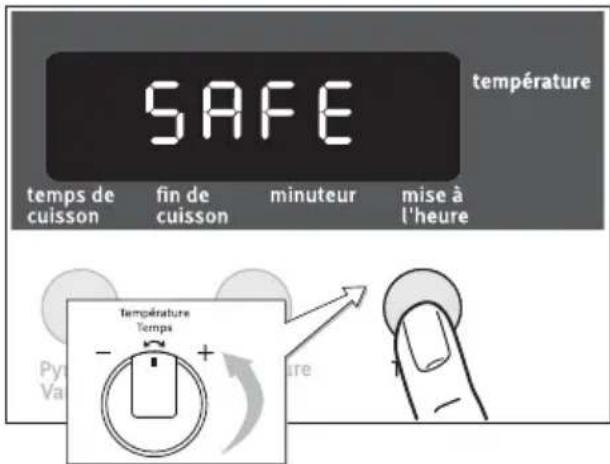 ARTHUR MARTIN ELECTROLUX AOC 45440 K - Activer la sécurité enfant - 1