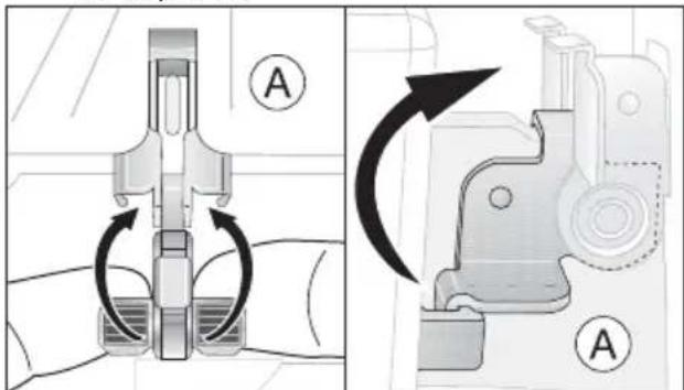 ARTHUR MARTIN ELECTROLUX AOC 45440 K - Décrochage de la porte du four - 2