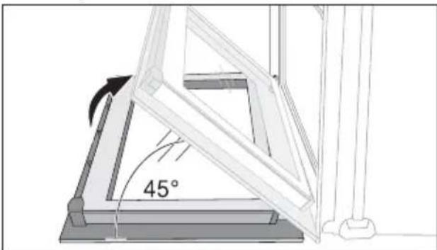 ARTHUR MARTIN ELECTROLUX AOC 45440 K - Démontage des vitres de la porte - 3