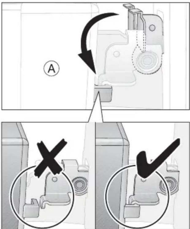 ARTHUR MARTIN ELECTROLUX AOC 45440 K - Accrochage de la porte du four - 3